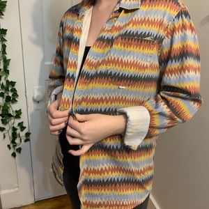 Thrifted Colourful Button up